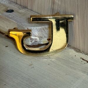 Gold Letter J C Wonder Belt Buckle